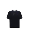 Logo Print Short Sleeve T-Shirt Black - STONE ISLAND - BALAAN 2