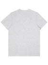 Crew Neck Logo Cotton Short Sleeve T-Shirt Grey - TOMMY HILFIGER - BALAAN 3