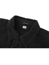 Lens Two Pocket Shirt Zip Up Jacket Black - CP COMPANY - BALAAN 4