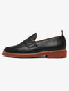 Men s three stripe tab penny loafer black - THOM BROWNE - BALAAN 2