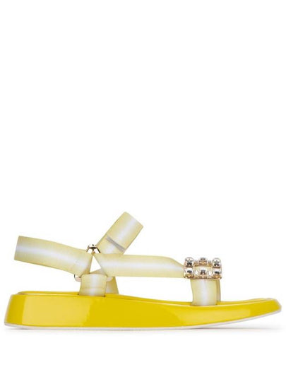 Tracky Strass Buckle Sandals Yellow - ROGER VIVIER - BALAAN 2