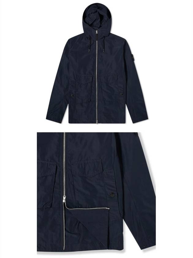 Wappen Patch Micro Reps Hooded Jacket Navy - STONE ISLAND - BALAAN 5