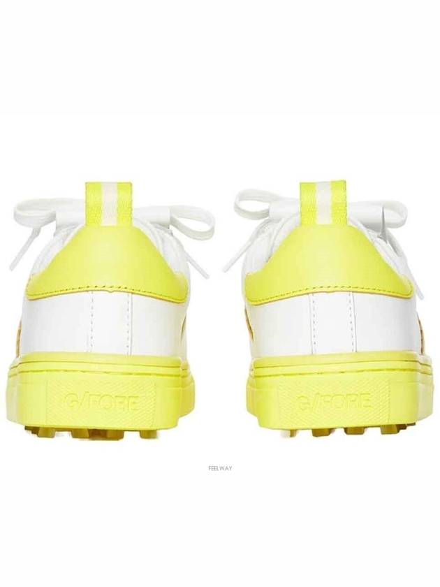 Contrast Accent Kiltie Durf Golf Spikeless Yellow White - G/FORE - BALAAN 5