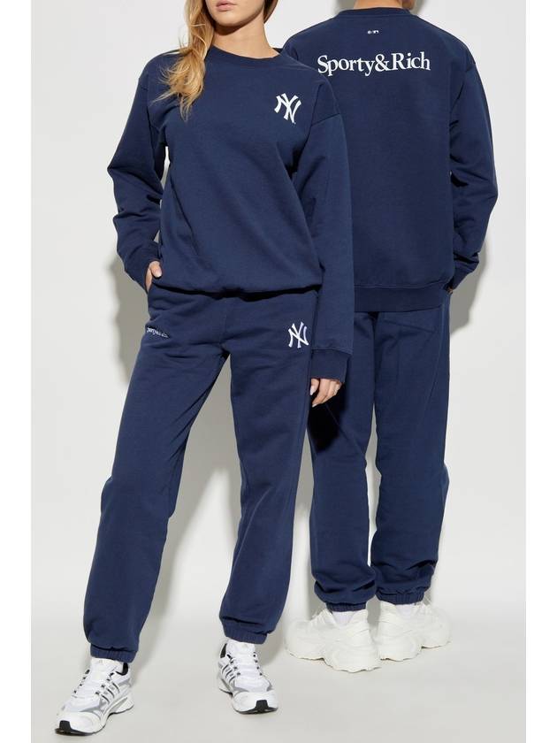 Sporty & Rich Sweatshirt From The 47 & The New York Yankees Collection, Women's, Navy Blue - SPORTY & RICH - BALAAN 2