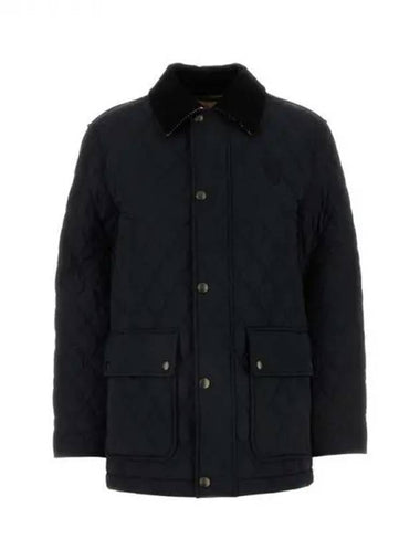 Black quilted nylon jacket - BURBERRY - BALAAN 1