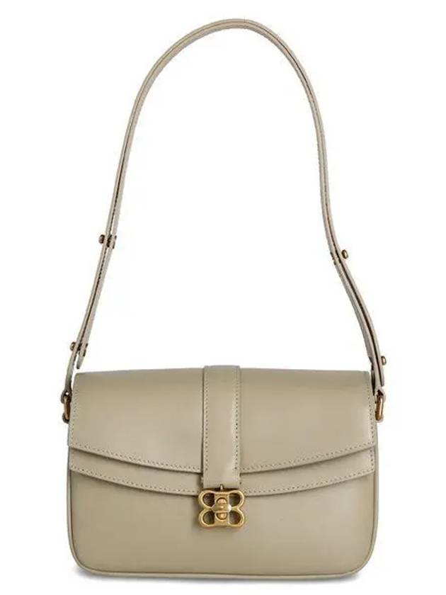 Women's BB Buckle Flap Shoulder Bag Beige - BALENCIAGA - BALAAN 2