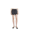 Grey Age Denim Bite Logo Shorts Black - ALEXANDER WANG - BALAAN 4