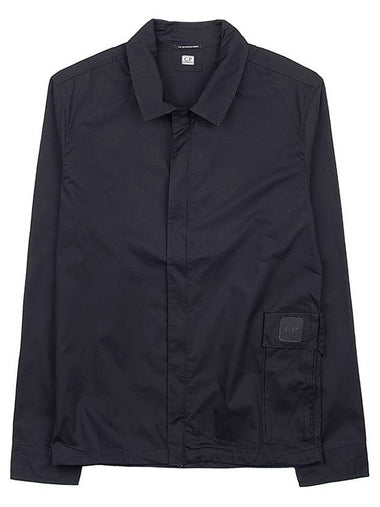 Metropolis Series Gabardine Long Sleeve Shirt Black - CP COMPANY - BALAAN 1