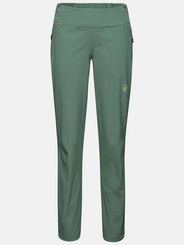 Women's Runbold Light Slim Fit Pants Dark Jade - MAMMUT - BALAAN 1