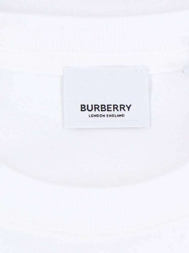 EKD Cotton Short Sleeve T-Shirt White - BURBERRY - BALAAN 6