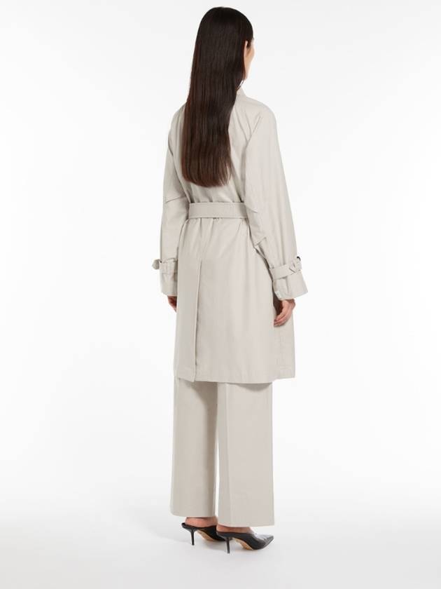 Titrench Cotton Trench Coat Ecru - MAX MARA - BALAAN 7