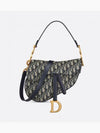 Saddle Oblique Jacquard Shoulder Bag Navy - DIOR - BALAAN 2