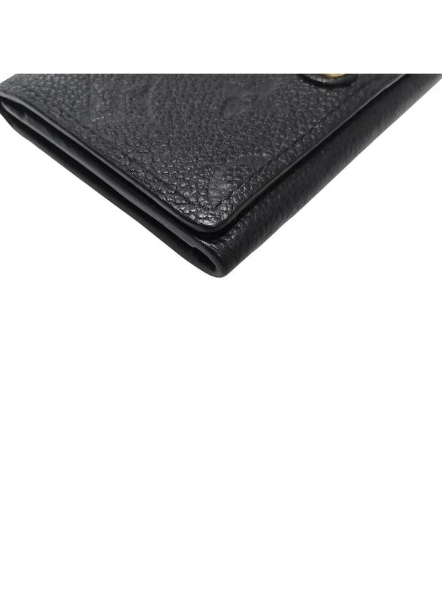 Monogram Embossed Leather Card Wallet Black - LOUIS VUITTON - BALAAN 5