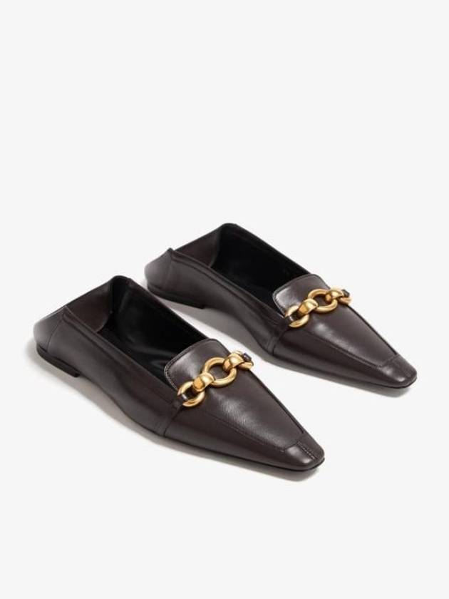 Chris Leather Loafer Brown - SAINT LAURENT - BALAAN 4