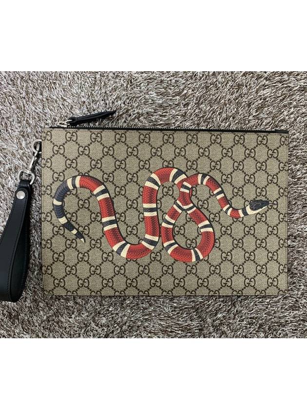 Kingsnake Clutch Beige O - GUCCI - BALAAN 1