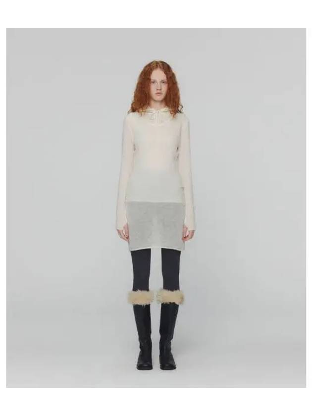 AMOMENTO MOHAIR SHEER KNIT DRESS 2COLORS - ANDTHEOTHER - BALAAN 1