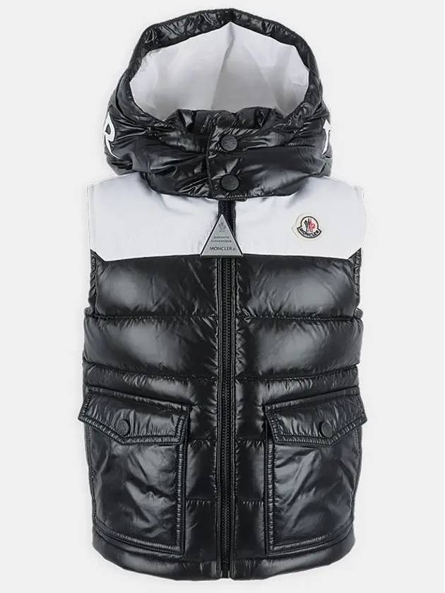 Kids GENICHI Padded Vest Black White 1A00095 53A0E 999 - MONCLER - BALAAN 2