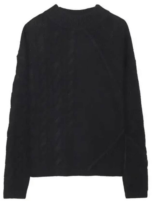 Accordo Cashmere Wool Knit Top Black - MAX MARA - BALAAN 2