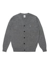 Men's Wool V-neck Cardigan Gray SW21IW01GE - SOLEW - BALAAN 2