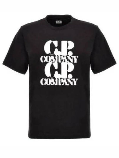 30/1 Jersey Graphic Short Sleeve T-Shirt Black - CP COMPANY - BALAAN 2