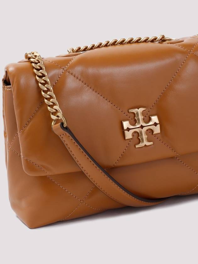 Kira Diamond Quilted Shoulder Bag Brown - TORY BURCH - BALAAN 5