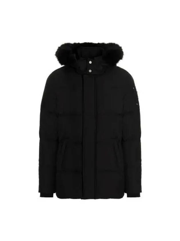 Cloud Threequater Bomber Padding Black Fox Fur Black - MOOSE KNUCKLES - BALAAN 2