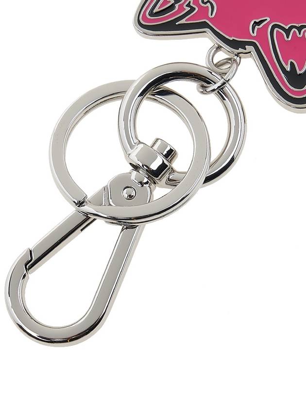 Maison Kitsune Foxhead metal key ring LW06904AM1002 FUCHSIA - MAISON KITSUNE - BALAAN 7