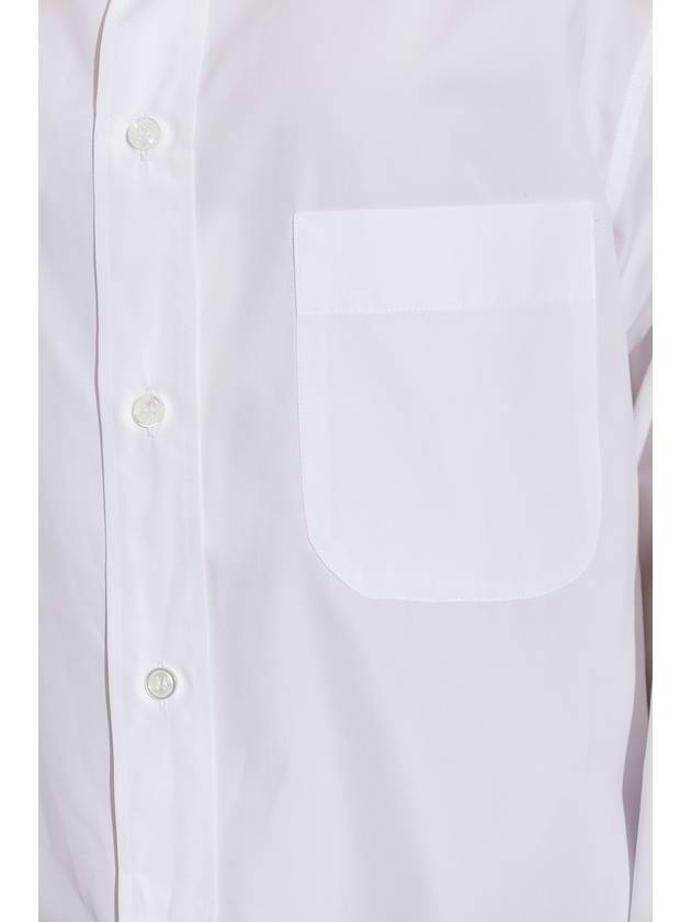 Pocket Cotton Long Sleeve Shirt White - MAISON MARGIELA - BALAAN 6