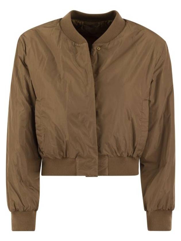 Greenbi Reversible Padded Bomber Jacket Camel - MAX MARA - BALAAN 6