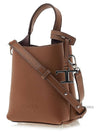 Micro Leather Mini Tote Bag Brown - TOD'S - BALAAN 3