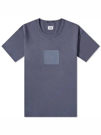 Men's Metropolis Pocket Jersey Short Sleeve T-Shirt Ombre Blue - CP COMPANY - BALAAN 2