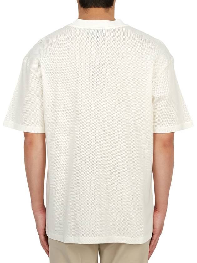 Moran Openwork Short Sleeve T-Shirt White - A.P.C. - BALAAN 5