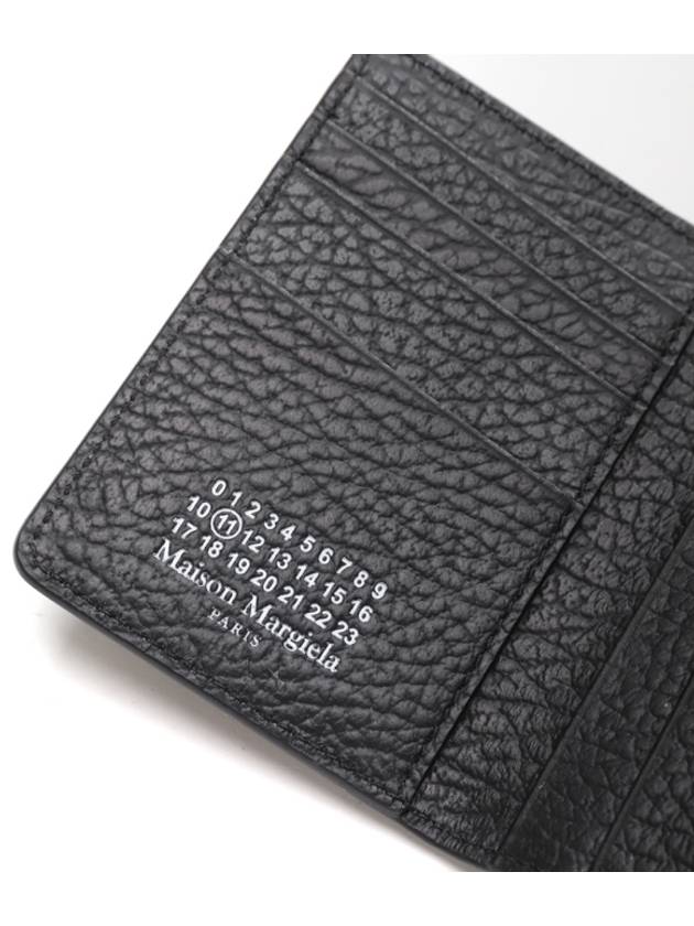 Bovine Leather Card Wallet Black - MAISON MARGIELA - BALAAN 6