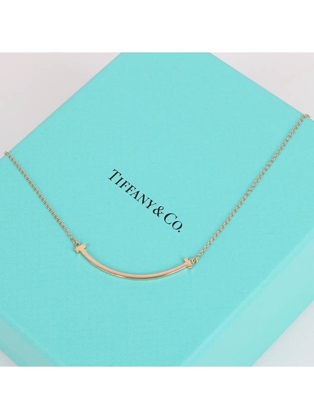 Rose gold T smile small necklace - TIFFANY & CO. - BALAAN 7