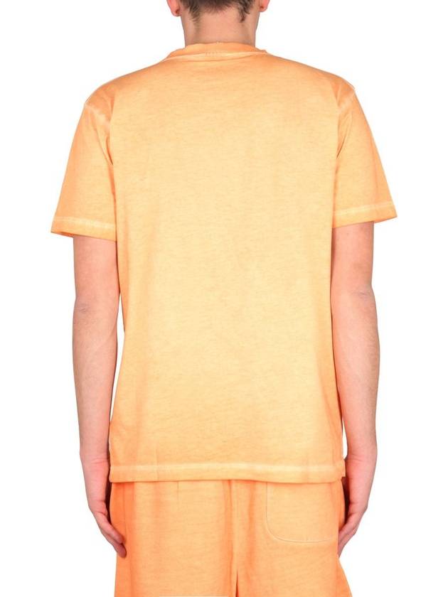 Sunset Cross Short Sleeve T-Shirt Orange - MARCELO BURLON - BALAAN 4