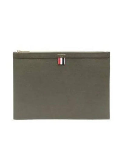 Medium Document Holder Clutch Bag Green - THOM BROWNE - BALAAN 2