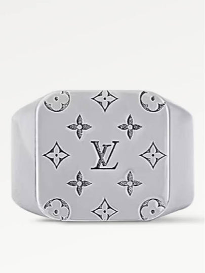 LV Mosaic Signet Ring M1535M - LOUIS VUITTON - BALAAN 2