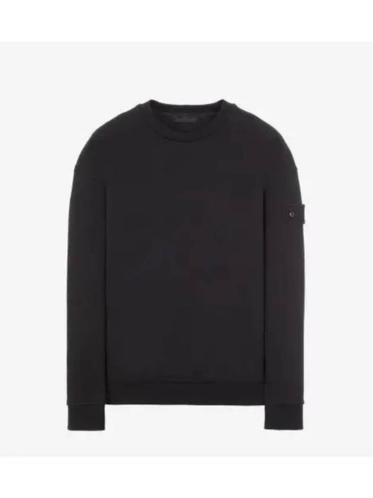 Waffen Patch Ghost Piece Cotton Sweatshirt Black - STONE ISLAND - BALAAN 2