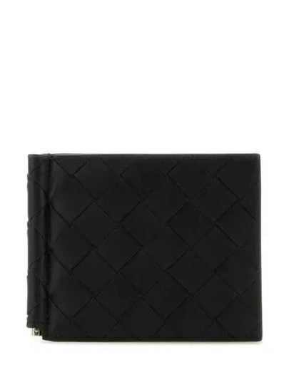 Intrecciato Money Clip Half Wallet Black - BOTTEGA VENETA - BALAAN 2