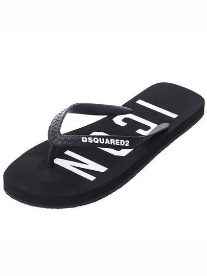 Men’s Icon Flip Flop Black - DSQUARED2 - BALAAN 2