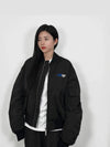 SS Exact OPP Over Bomber Jacket Black OMEH049S23FAB001 - OFF WHITE - BALAAN 2