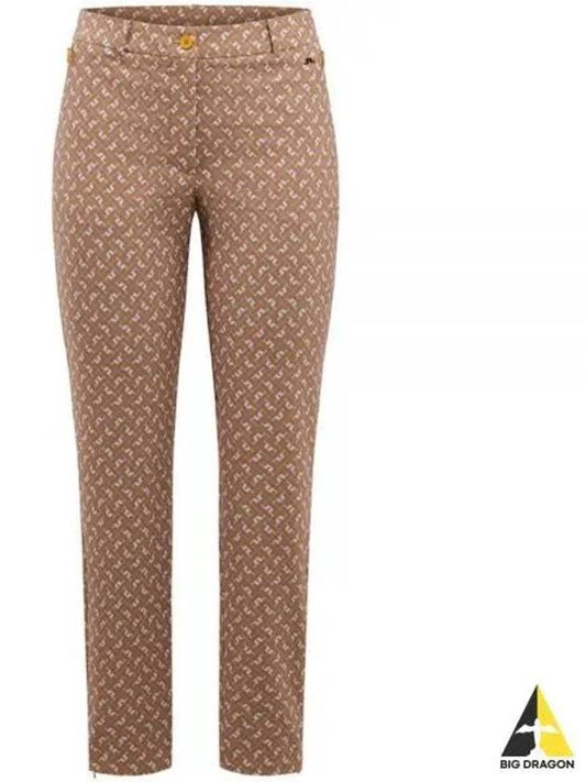 Women's Logo Print Pants Brown - J.LINDEBERG - BALAAN 2