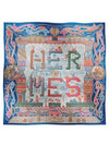 Super Silk Quest 90 Muffler Blue - HERMES - BALAAN 2