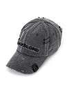 BBD Cross Damage Custom Denim Cap Dark Gray - BLACKBLOND - BALAAN 1