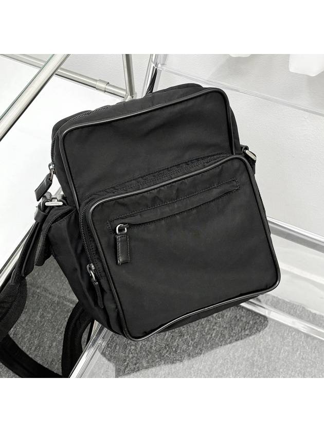 Black Pocono Re Nylon Tesuto Square Cross Bag 3APRB3581 - PRADA - BALAAN 2