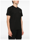 Logo Patch Short Sleeve T-Shirt Black - STONE ISLAND - BALAAN 4