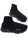 Men's Speed Recycle Knit High-Top Sneakers Black - BALENCIAGA - BALAAN 6