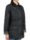 Beadnell Wax Zip-up Jacket Black - BARBOUR - BALAAN 7