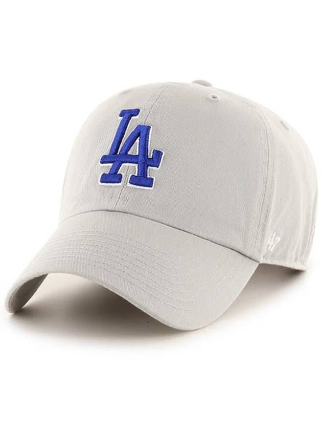 MLB hat LA big logo baseball cap premium line ball gray blue - 47BRAND - BALAAN 1