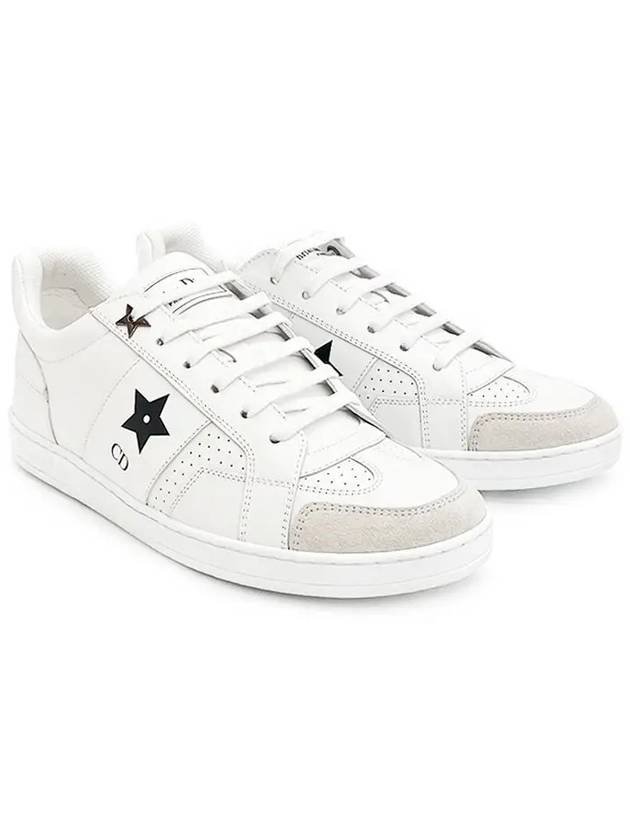 Star Sneakers 36 5 White Black 4ET1462 - DIOR - BALAAN 1